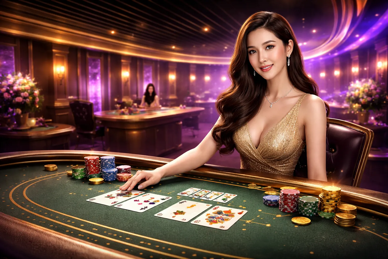 Hình nền cubet zz với các yếu tố cá cược trực tuyến